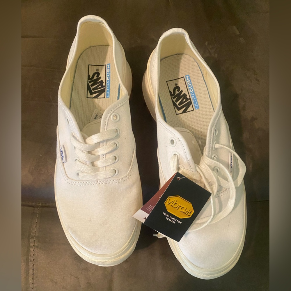 Vans Vibram Sole White Sneakers